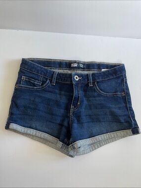 Levi's Indigo Blue Rolled-Hem Jean Shorts